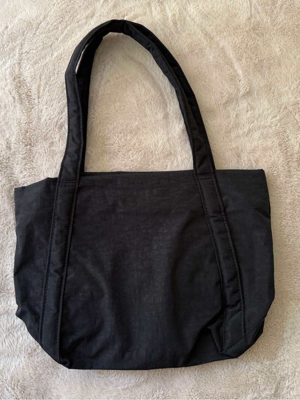 NWT BAGGU Mini Cloud Bag Tote Black - Picture 3 of 12